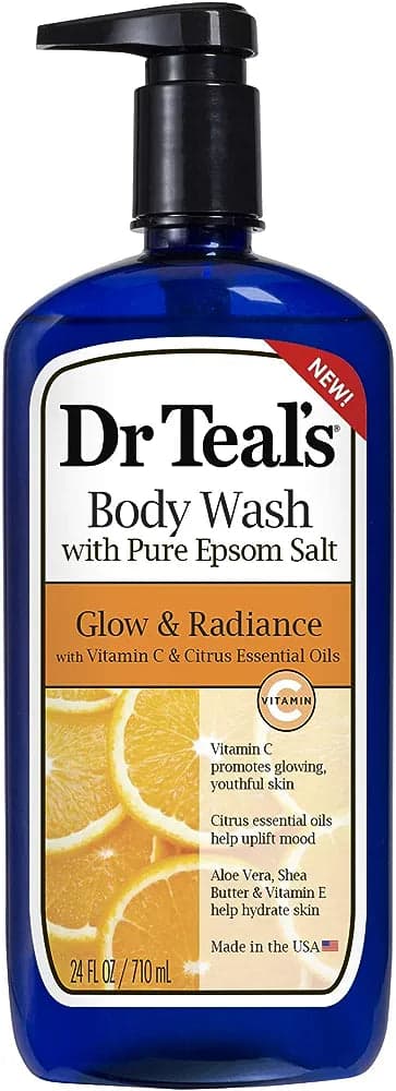 DR TEAL'S BODY WASH 710ML (GLOW & RADIANCE)