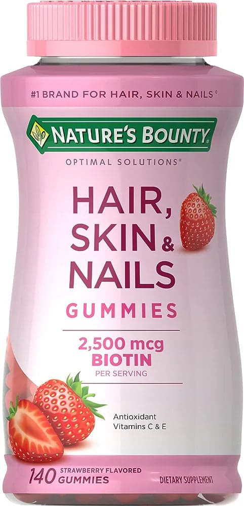 NATURE'S BOUNTY HAIR,SKIN & NAIL *80 GUMMIES(STRAWB
