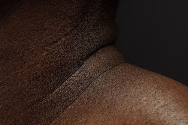 A black man's neck